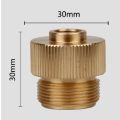 Outdoor Camping Brass Adapter For Gas Flat Tank To Mapp Interface. 