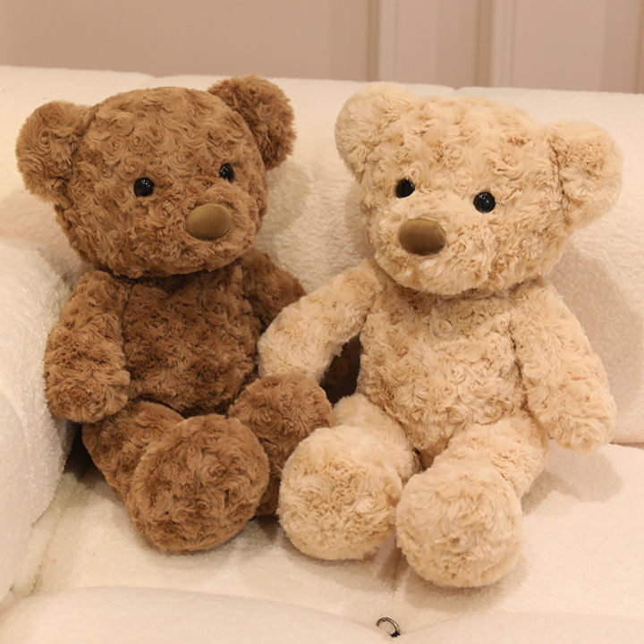 New 30cm Lovely Curly Teddy Bear Doll Brown Bear Plush Soothing Toy Stuffed Toys Room Decoration Birthday  for Kids,Girls