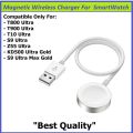 Wireless Charging Cable for Smartwatches T800 Ultra / T900 Ultra / T10 Ultra / Z55 Ultra / S9 Ultra Smart Watches - Best Quality Wireless Charger for SmartWatches. 