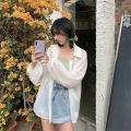 Shirt for Women Blouse Long Sleeve Top Female Chiffon Loose Cardigan Thin Sexy Solid Color Casual Shirt. 