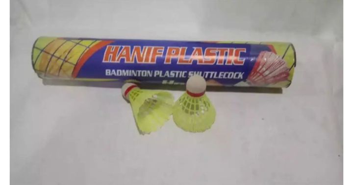 Plastic nylon Shuttle Cocks -Pack of 12