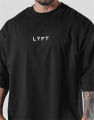 LYFT Loose Men Gym Running T-Shirts Breathable Short Sleeve Summer Cotton Fitness T Shirt  Sports Bodybuilding Training TEE Tops. 