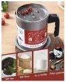 1.4L Stainless Steel Oil Strainer Pot Container Jug Storage Can With Filter Cooking Oil Pot. 