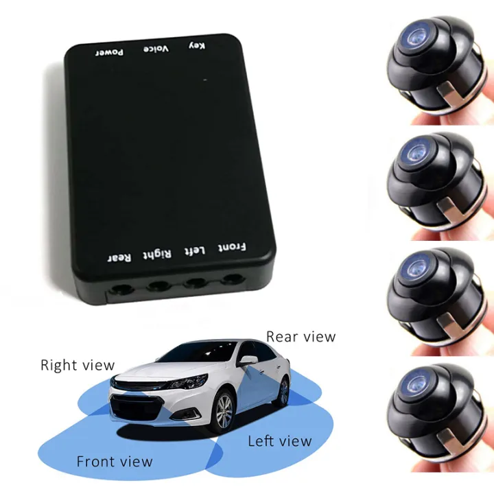 Switch Front Rear Camera 360 View Car Camera Control Box 4 Way Cameras Switch System for Rear ...