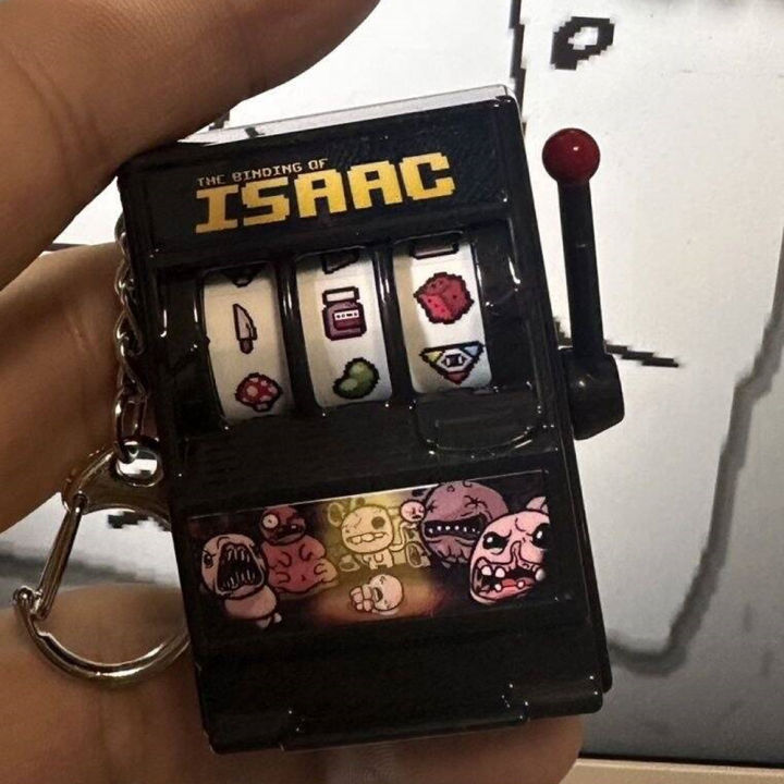Game%20The%20Binding%20of%20Isaac%20Cosplay%20Key%20Chain%20Fashion%20Black%20Keychain%20Metal%20Keyring%20Backpack%20Decoration%20Party%20Prop%20-%20Image%203