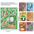 8Sheets DIY Puzzle Sticker Tung Tung Tung Sahur Make A Face Funny Assemble Jigsaw Stickers Educational. 