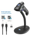 NETUM L8S Wireless 2D Barcode Scanner with Stand Automatic Sensing Scanning QR Bar code Reader PDF417 for mobile payment. 