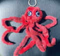 All 18 colors pocket keychain octopus plush new octopus keychain zy. 