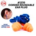 3M 1270 Anti- Noise Ear Plug, Water Proof Ear Plug, Good For Exam Time, Study Time,  Factory Work, ETC. 