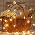 LED Star String Lights Christmas Garland Battery USB Powered Wedding Party Curtain String Fairy Lamps For Home Decoration. 