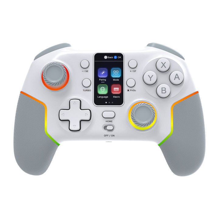 Wireless%20Controller%207052P%20for%20PC/Switch/iOS/Android%20With%20Intelligent%20Screen,Hall%20Joysticks%20&Turbo/Vibration,1000mAh%20Gamepad%20-%20Image%203
