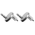 2Pc Toilet Lid Hinges Top Fix Hinge Mountings Replacement Release Quick Screws Fixing Bolts For Toilet Bathroom Acces 45/55/60mm.