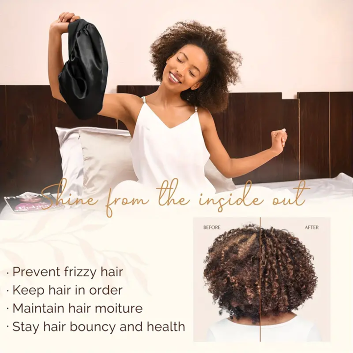 1pc%20Women's%20Solid%20Color%20Satin%20Wide-Brimmed%20Shower%20Cap,%20Suitable%20For%20Daily%20Use%20Silk%20Bonnet%20Satin%20Bonnet%20-%20Image%203