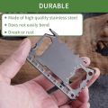 Multi Tool 46 in 1 Credit Card Size Outdoor Camping Survival Accessories Multipurpose Gear Gadget Tools for Man Portable.