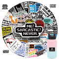 50PCS Funny Stickers for Adults PVC Cartoon Decals for Scrapbooking Laptops Water Bottles Cars Glass Surface Compatible. 