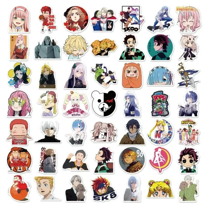 100/300Pcs%20Mixed%20Anime%20Stickers%20Cartoon%20Sticker%20Decals%20Laptop%20Motorcycle%20Luggage%20Phone%20Waterproof%20Sticker%20for%20Children%20Toy%20-%20Image%203