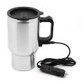 Car Electric Kettle Stainless Steel 450ml Kettle Pot Heated Automatic Shut Off for Water Tea Coffee Milk Car Kettle Thermos. 