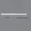Useful Hanging Rods Extendable Stainless Steel Wardrobe Clothes Rod Adjustable Closet Rail Pole Curtain Telescopic Hanging Rod.