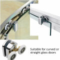 4/8Pcs Shower Screen Door Rollers Zinc Alloy Runners Wheels Twin Top Replacement Shower Wheel Runner Pulleys for 12-14mm glass. 