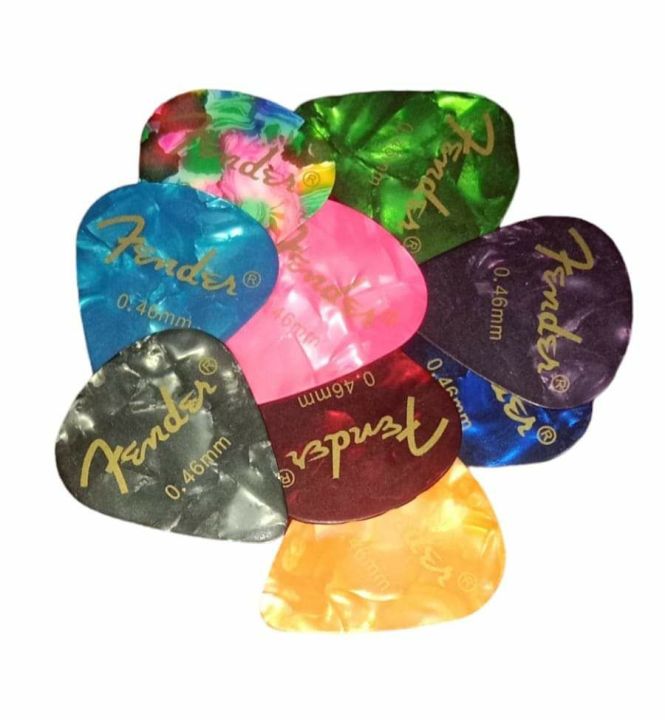 ✅"Fender Brand Plectrum" Designing Picks " Easy to Hold in Different Guages "