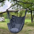 1pc Leisure Fabric Hammock Chair Outdoor Swing Chair Hammock Dormitory Hammock Chair Anti Rollover Hammock With Storage Bag. 