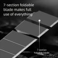 Deli Heavy Duty Utility Knife  Black SK5 Carbon Steel Blades 9mm/18mm/Auto-Retractable Box Cutter for Cardboard Cartons. 