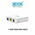 The DBC 1GZ-AK-V2 1GE EPON ONU. DBC 1GZ-AK-V2 EPON ONU has 1GE optical network, PON uplink port, RJ-45 Ethernet port, 10/100/1000Mbps, connect to external AC-DC adapter, power on/off.. 