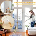 Cats Toys Feathers Wand Interactive Toy Kitten Toys with Super Suction Cup Detachable 2 PCS Feather Replacements Cat Accesorios. 