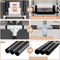 Portable Closet Wardrobe for Hanging Clothes with 2 Hanging Rods and 8 Storage Organizer. 
