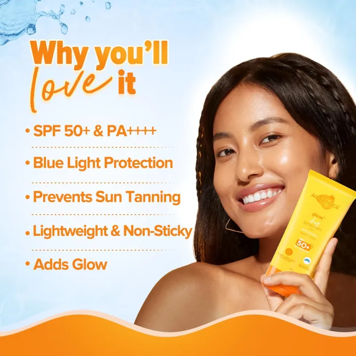 Aqualogica%20Glow+%20Dewy%20Lightweight%20&%20Hydrating%20Sunscreen%20with%20SPF%2050+%20&%20PA++++%20for%20UVA/B%20&%20Blue%20Light%20Protection%20for%20Men%20&%20Women%20-Oily%20and%20Combination%20Skin%20-80g%20-%20Image%202