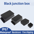 ABS Waterproof Box Electronic Safe Case Plastic Boxes Black Wire Junction Box Plastic Organizer IP67 Waterproof Enclosure. 