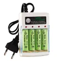 AA / AAA Battery Charger 4 Slots 220V For 1.2V Rechargeable Battery Quick Charger with Cover Protection Adapter Accessorie. 