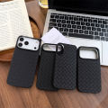 Braided Textured Phone Case for IPhone 17 AIR 16E 15 14 Plus 13 12 11 Pro Max Liquid Silicone Knitted Pattern Breathable Cover.