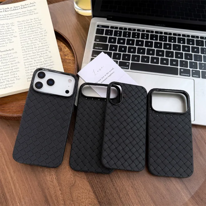 Braided%20Textured%20Phone%20Case%20for%20IPhone%2017%20AIR%2016E%2015%2014%20Plus%2013%2012%2011%20Pro%20Max%20Liquid%20Silicone%20Knitted%20Pattern%20Breathable%20Cover%20-%20Image%205