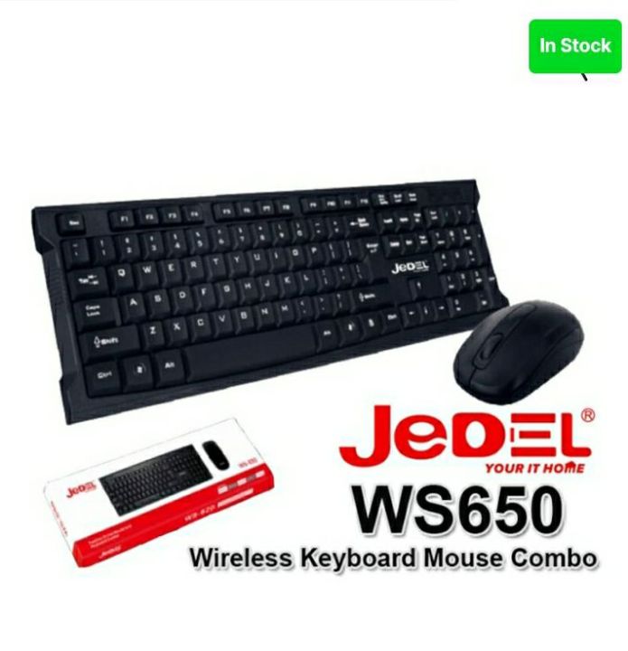 Jahdiel Computer Peripherals JEDEL WS650 Wireless Keyboard Mouse Combo | Daraz.pk