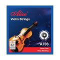 Alice A703 Violin Strings Plated Steel Alloy Winding With 4 pieces Strings Set E/A/D/G Practice Using Violin Strings Full Size. 