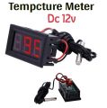 Digital temperature meter dc 12v .. 