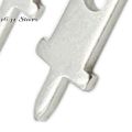 Premium 50-Pack 2.8mm Insert-Plug PCB Welding Sheet - Single-Leg Solder Lug - 0.8mm Thickness - Spring Terminal. 