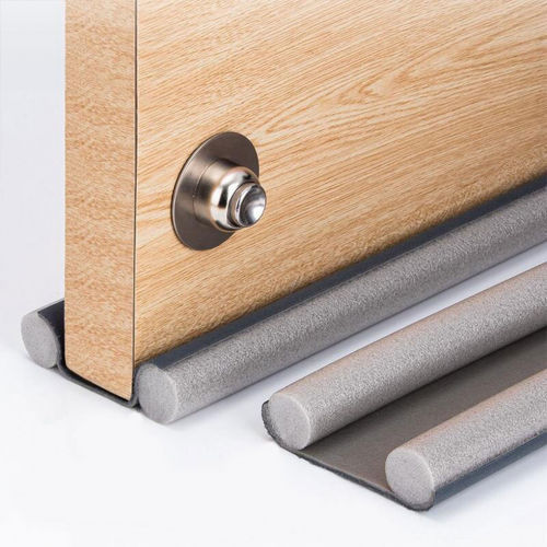 Double-Sided Door Draft Stopper | Under Door Seal Guard | Noise & Dust Blocker !