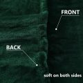 Christmas Green Large Fleece Throw Blanket for Couch Sofa Super Soft and Warm Blankets Forest Green Throw All Season Use Cozy. 