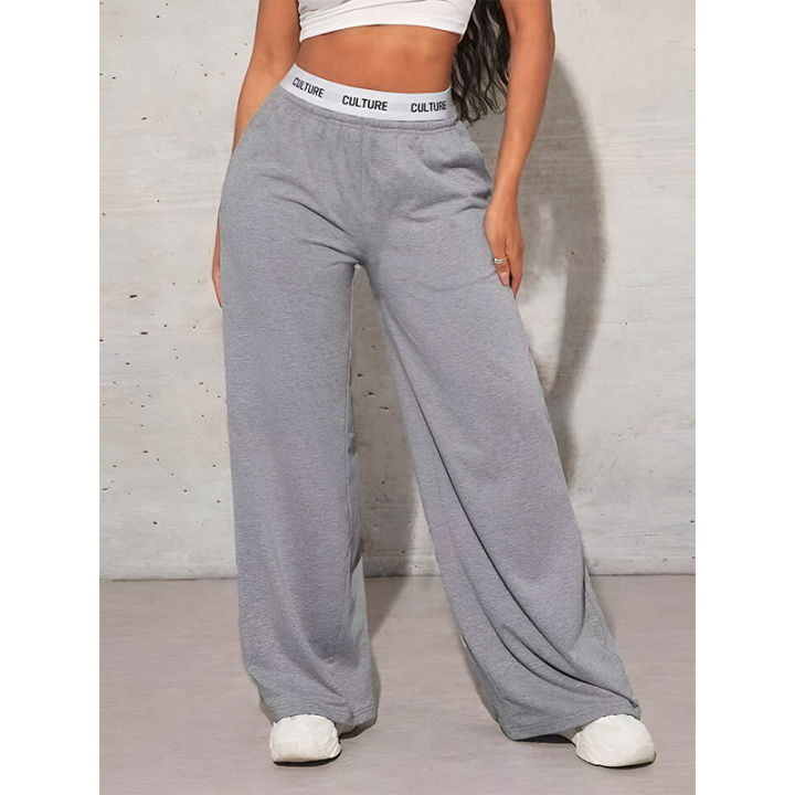 Women's%20Fashion%20Pants%20High%20Waist%20Webbing%20Loose%20Women's%20Wide%20Leg%20Pants%20Solid%20Colour%20Casual%20Female%20Pants%20Autumn%20Daily%20Wear%20-%20Image%202