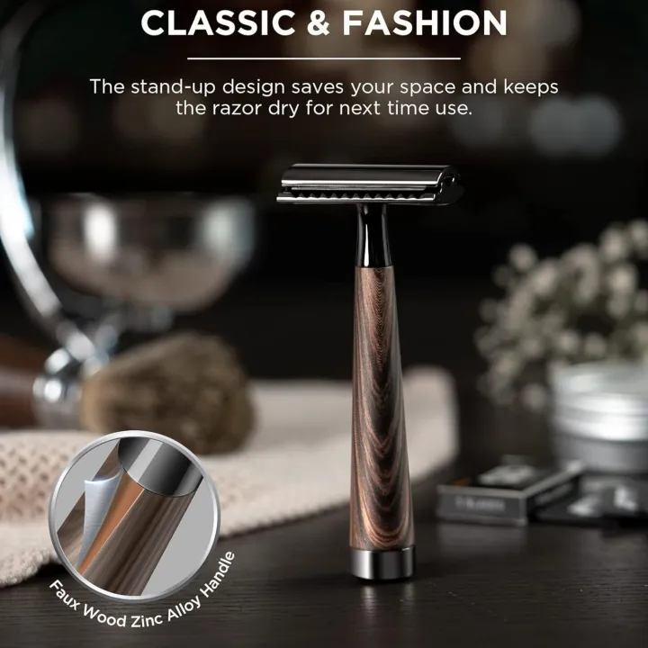 Double%20Edge%20Safety%20Razor,%20Zinc%20Alloy%20Handle%20Razor%20with%205%20Swiss%20Stainless%20Steel%20Blades,%20Heavy%20Duty%20Eco-Friendly%20Razor%20f%20-%20Image%202