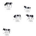 HO and N Scale Model Cows Miniature Farm Animal Model Cow For Model Railway Layout Different Different Postures.