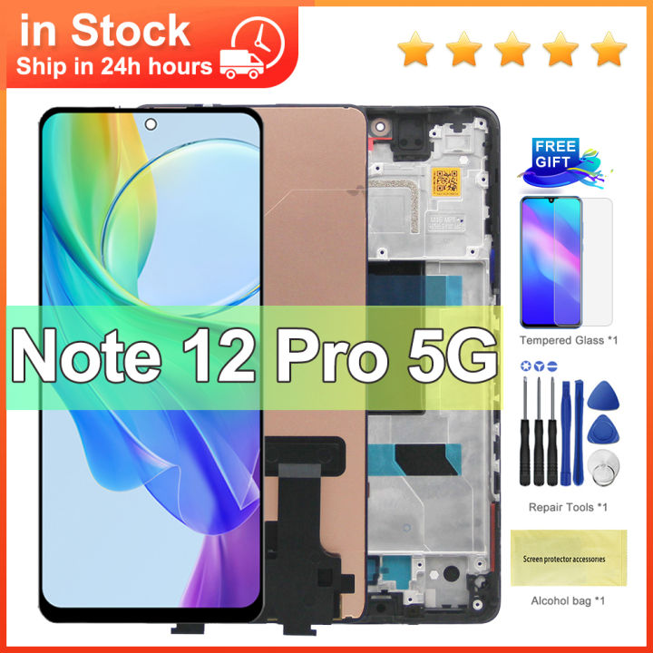 AMOLED For Redmi Note 12 Pro 5G LCD Display with frame Digitizer For ...