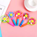 12Pcs 6.5x12.5cm Plastic Color Whistle Pinwheel Game Kids Birthday Party s Back to School s Pinata Filler Giveaway Toys. 