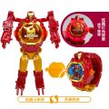 Marvel Iron Man Spiderman Cartoons Children's Watch Deformation Robot 3d LED Luminous Watch Children's Model Toy Watch. 