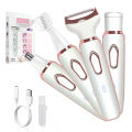 4 in 1 Electric Epilator Bikini Eyebrow Nose Women Lady Facial Hair Removal Trimmer Face Body Painless Female Shaver Depilator.