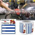150 Pcs Oil Change Auto Maintenance Service Due Reminder Stickers Labels in Roll. 