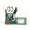 Mesh Desk Organizer Metal Office Storage Box with Compartment Stationery Holder Office Supplies. 