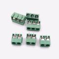 Terminal (10/pack) DT-350-3.5mm 250v-10a green terminal block, 3.5mm pin distance, straight down PCB print pin, available in Thailand. 
